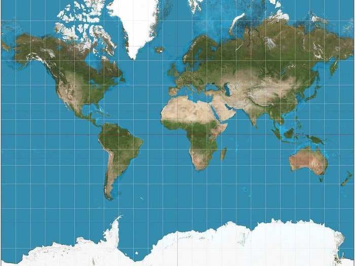 The Most Popular Map Of The World Is Highly Misleading