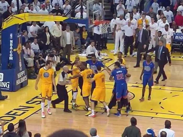 Heated Warriors-Clippers Game Ends In Scuffle, Postgame Trash Talking