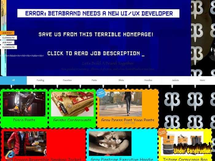 This Startup Made Its Homepage Look Terrible To Advertise The Need To Hire A New Designer