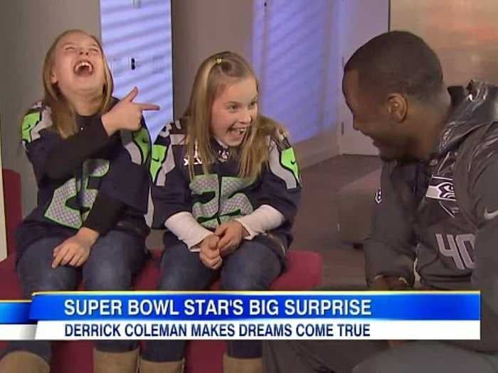 Deaf Seahawks Player Surprises Hearing-Impaired Little Girl With Super Bowl Tickets