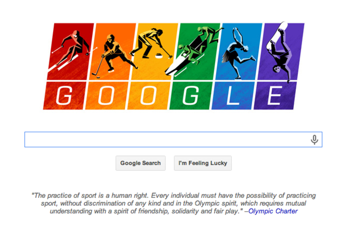 Google Takes Aim At Russia's Anti-Gay Laws With Latest 'Doodle'