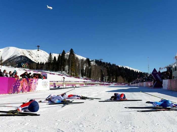 The Brutality Of Cross Country Skiing In One Surreal Photo