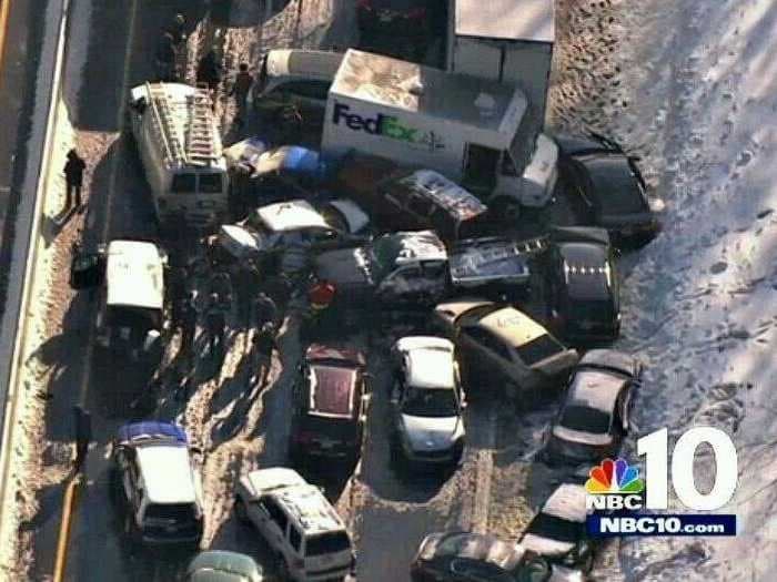 Massive Pileup Of Up To 100 Vehicles Brings Pennsylvania Turnpike To A Halt