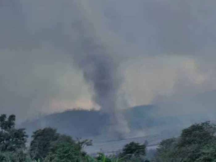 Volcano Spawns Terrifying Tornado-Like Twisters [GIFS]