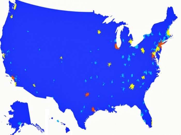 MAP: These 7 Tiny Orange Splotches Are Responsible For A Quarter Of US GDP