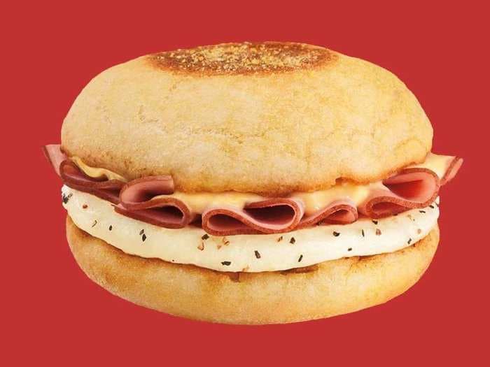 Here's Dunkin' Donuts Delicious-Looking Eggs Benedict Sandwich 