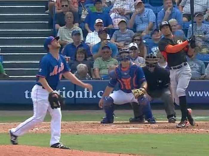 Marlins Slugger Hits One Of The Longest Home Runs You'll Ever See