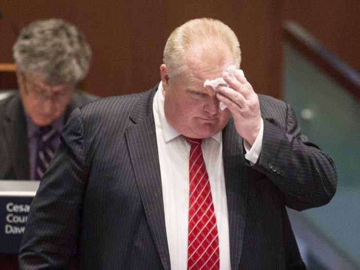 POLICE: Rob Ford 'Crack Video' Appears To Show Him Inhaling From A Glass Pipe