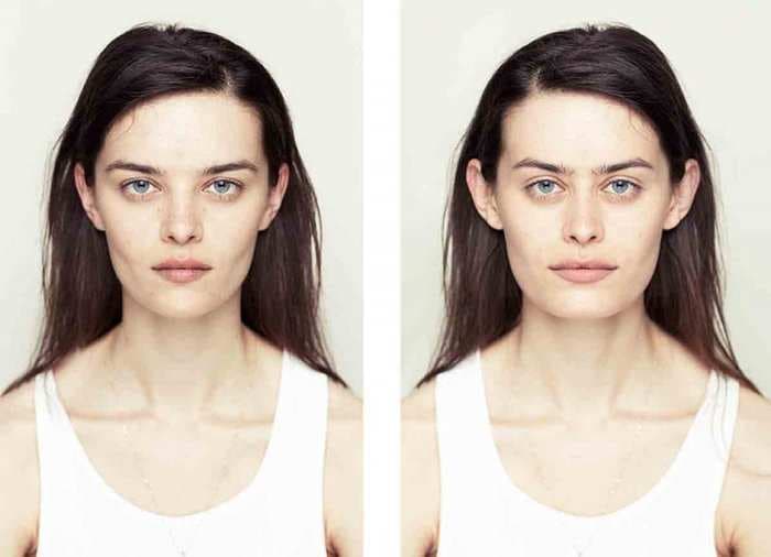 Unbelievable Photos Show What People Would Look Like If Their Faces Were Actually Symmetrical