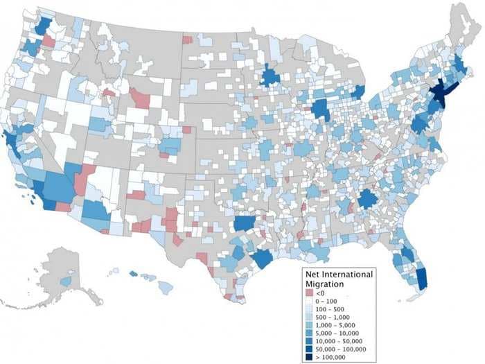 Here Are The Most Popular Destinations For Immigrants Coming To America