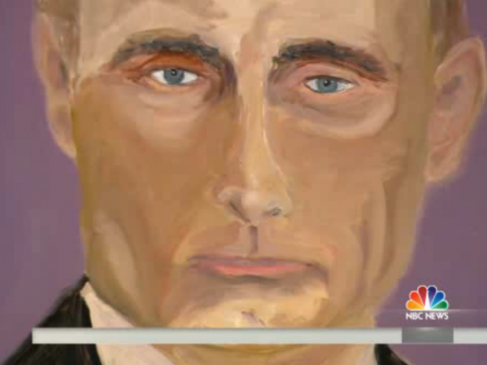 George W. Bush Has New Paintings Of 24 World Leaders, Including This Haunting One Of Vladimir Putin