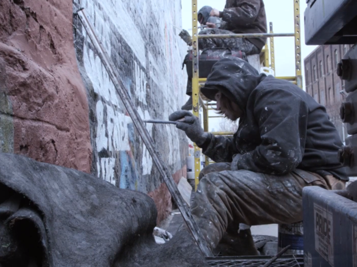 How They Paint Those Giant Ads On New York's Biggest Buildings [THE BRIEF]