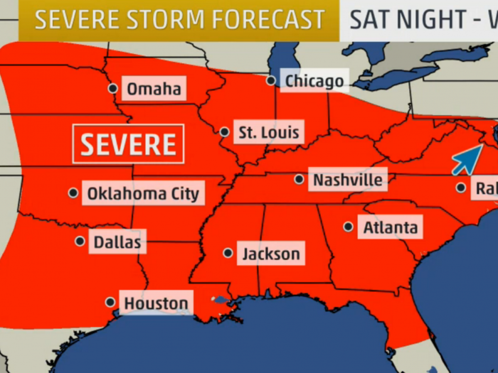 More Than A Hundred Tornadoes Could Hit The Midwest And South This Week