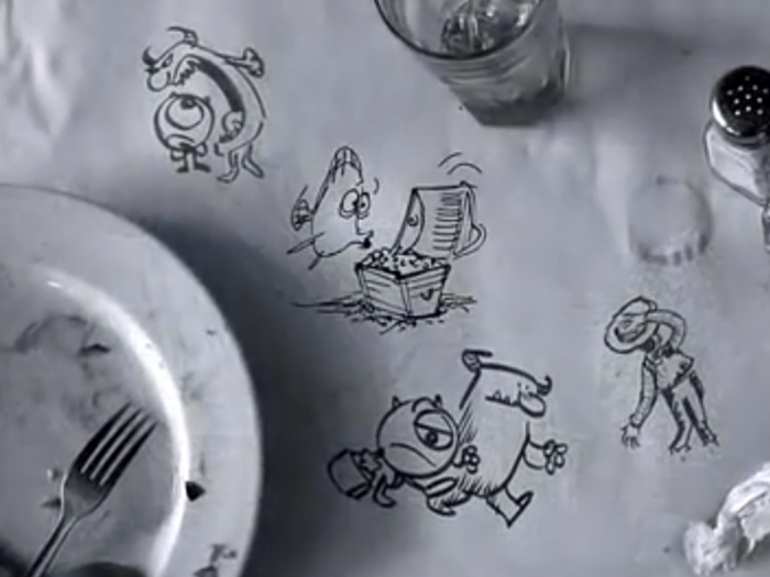 How Napkin Sketches During A Pixar Lunch Meeting Led To Four Of The Studio's Greatest Movies