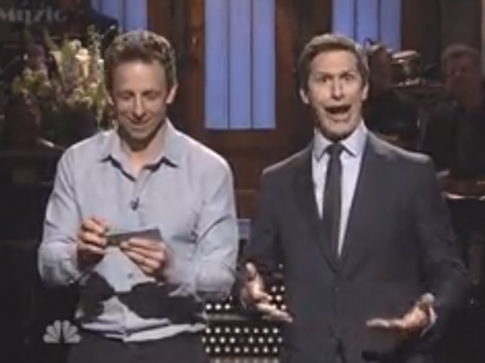 Andy Samberg Tries To Break 'SNL' Impressions Record During Monologue