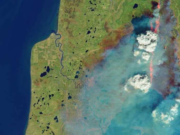 NASA Captures Crazy Images Of A Huge Alaskan Forest Fire From Space