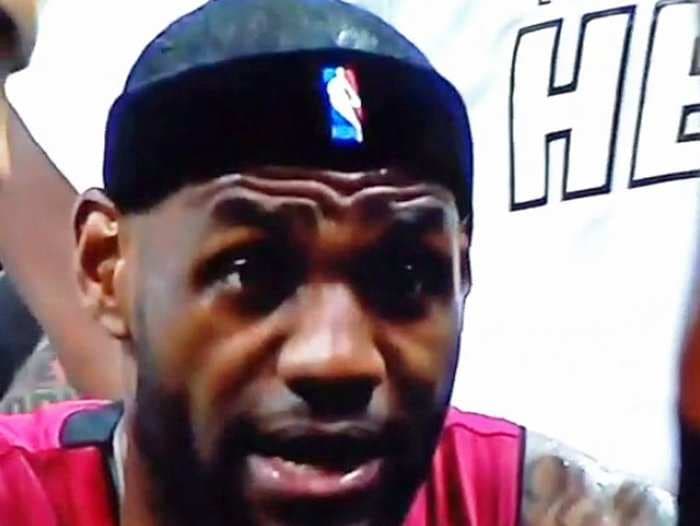 LeBron James Was Frantically Telling His Teammates How Hot He Was Before He Started Cramping