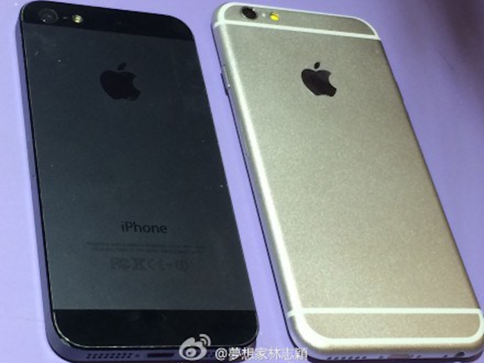 More Leaked Photos Of The iPhone 6 Next To An iPhone 5s