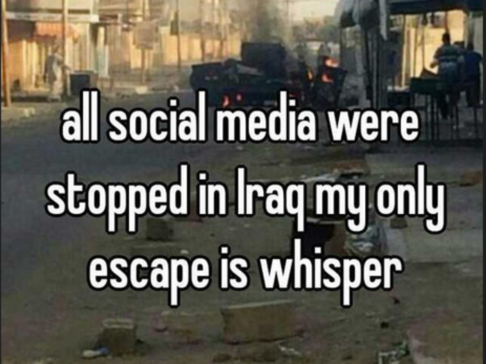 Iraqi Teens Are Using Sharing App 'Whisper' To Express Their Angst Amid Social Media Blackout