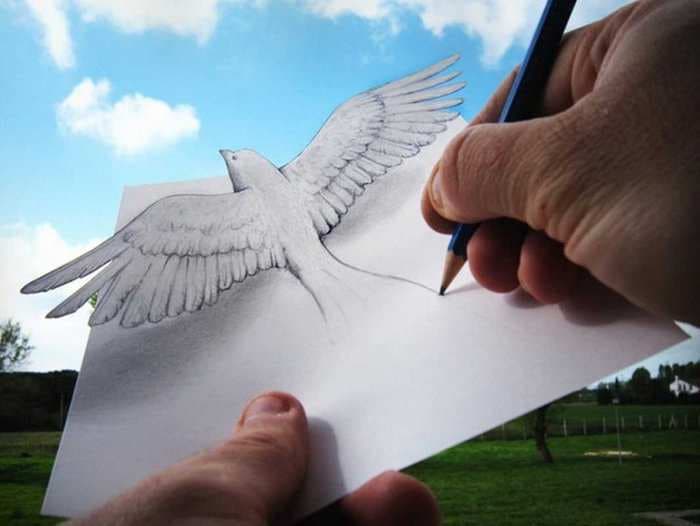 19 Pencil Drawings That Trick Your Mind Into Thinking They're 3-D