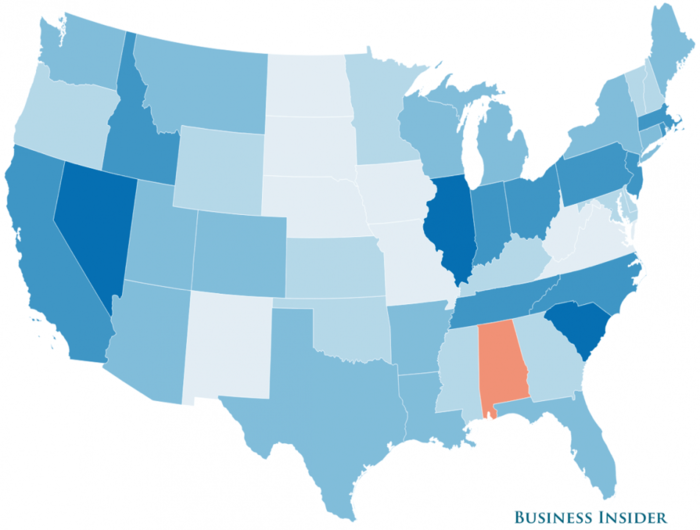 Here Are The States Where Unemployment Is Dropping The Fastest