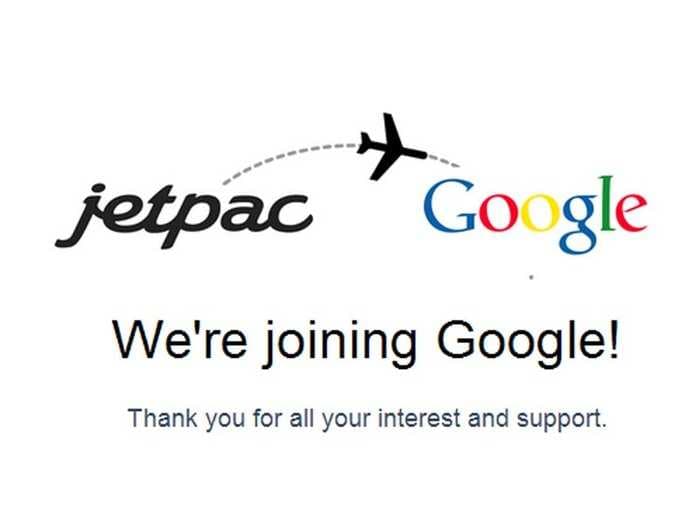 Google Buys Out Another Startup, This Time A Travel App
Called Jetpac