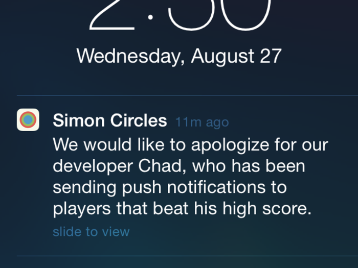 Here's What Happens When You Have A Competitive Gamer Running Your Push Notifications