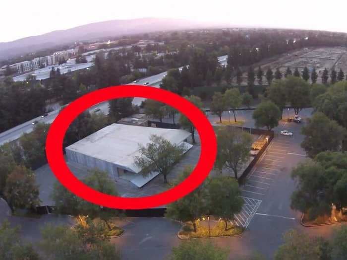 Drone Footage Reveals A Closer Look At Apple's 'Spaceship' Campus Prototype