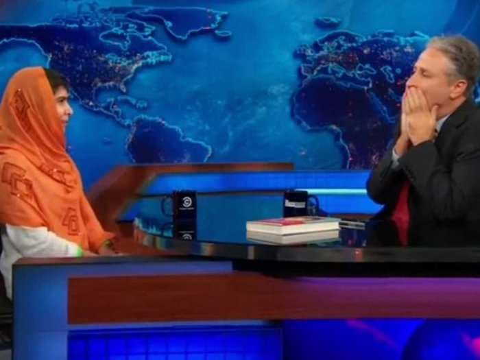 Here's The Moment When Nobel Peace Prize Winner Malala Yousafzai Left Jon Stewart Speechless