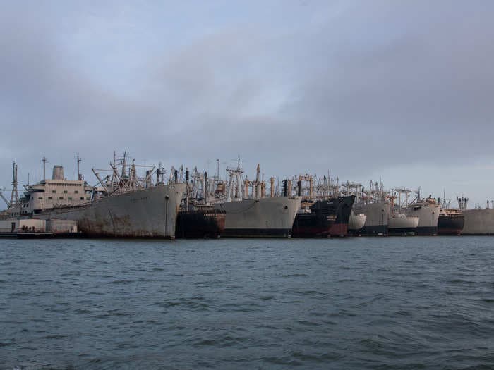 Go Aboard A Fleet Of Military Ghost Ships Decaying Off The Coast Of San Francisco