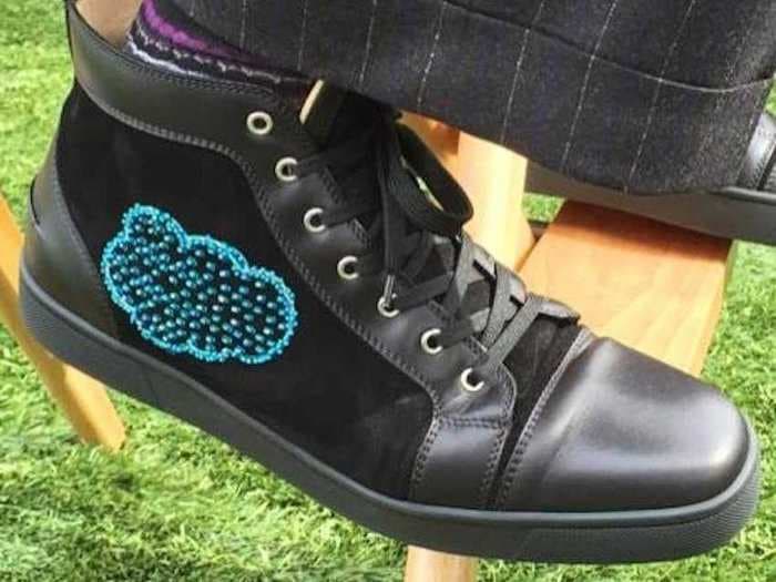 Salesforce.com CEO Marc Benioff Trots Out Another Fantastic Pair Of Shoes 