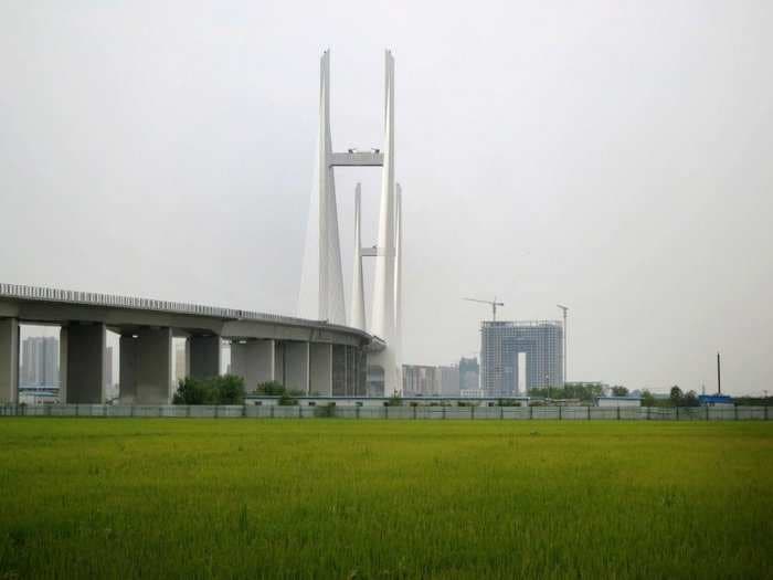 China Just Built A Massive $350 Million Bridge That Ends In A Dirt Field In North Korea