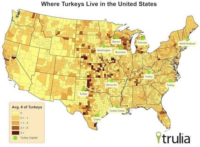 Here's Where You'll Find America's Wild Turkeys