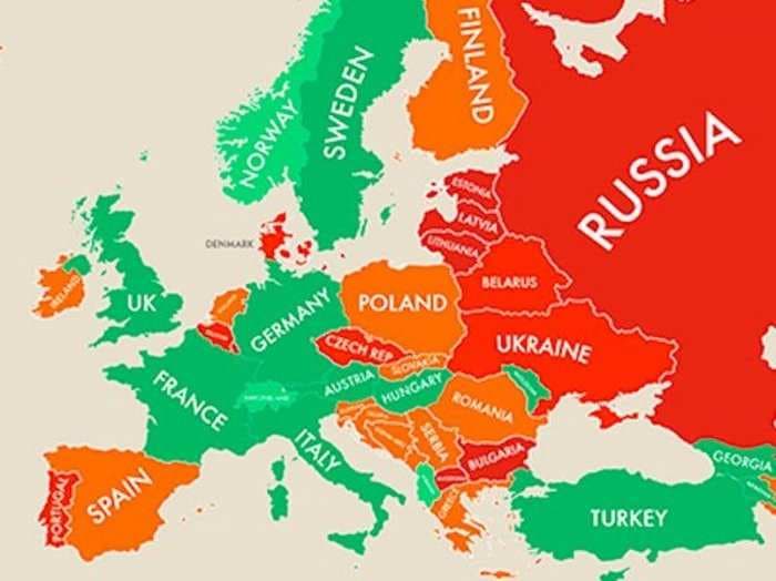 The Happiness Level Of Every Part Of The World In One Incredible Infographic