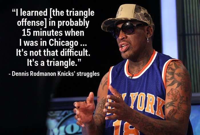 Dennis Rodman Had A Funny Response To The Knicks Struggling With Phil Jackson's System