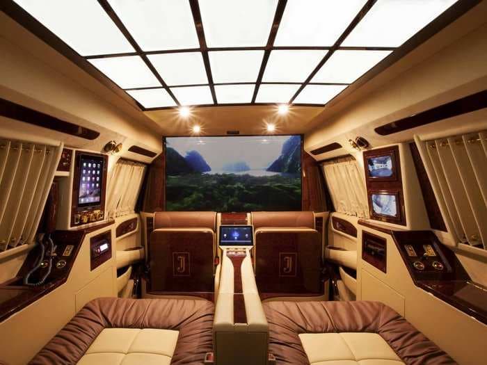 This Lavish Custom Cadillac Escalade Is Basically A Home Theater On Wheels