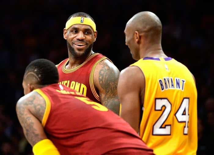 Kobe Bryant Had A Great Reaction To LeBron James Missing An Alley-Oop Dunk