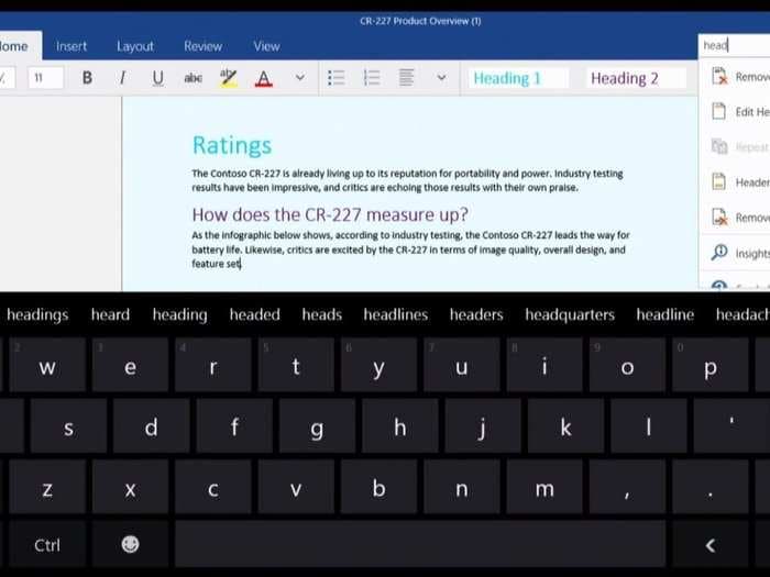 Office For Windows 10 Is Going To Have A Ton Of 'Touch' Functionality Built In - Here Are The Coolest Tricks