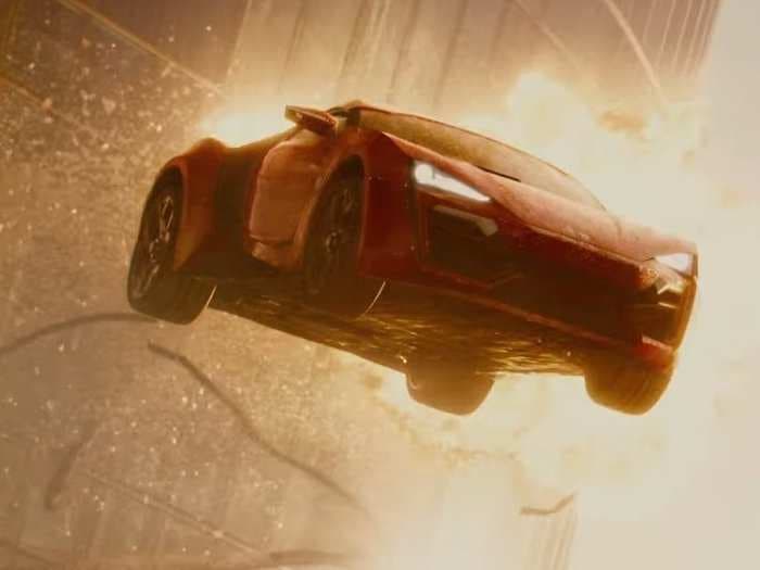 This hypercar from 'Fast and Furious 7' flies between buildings