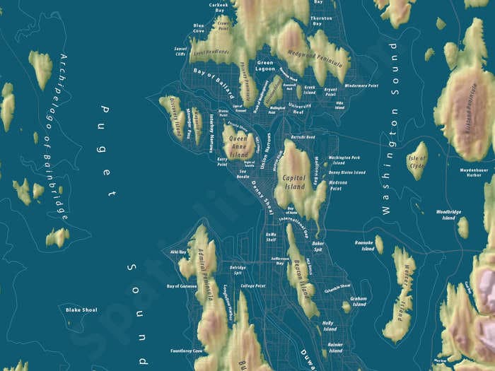 Stunning maps show what major cities would look like under hundreds of feet of water