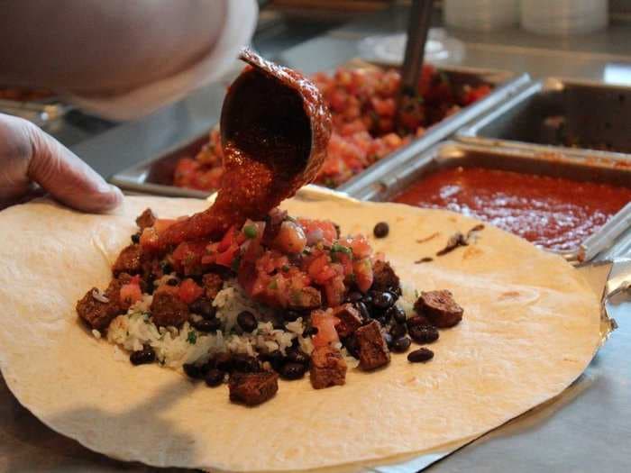Here's how many calories the average person eats at Chipotle