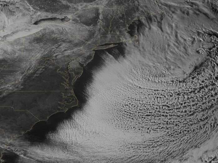 Crazy Northeast snowstorm caught in satellite images