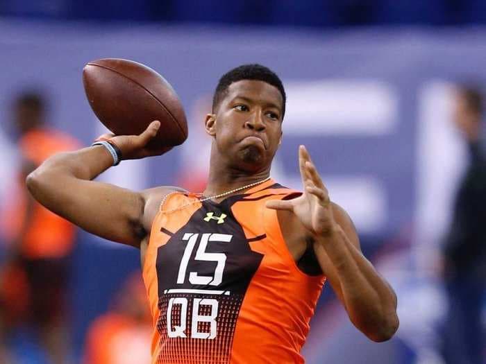 Jameis Winston blew the NFL away at the combine, and now 80% of the league thinks he's the No. 1 pick