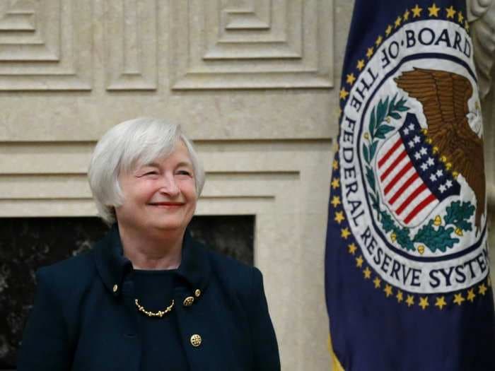 Here comes Fed Chair Janet Yellen ...