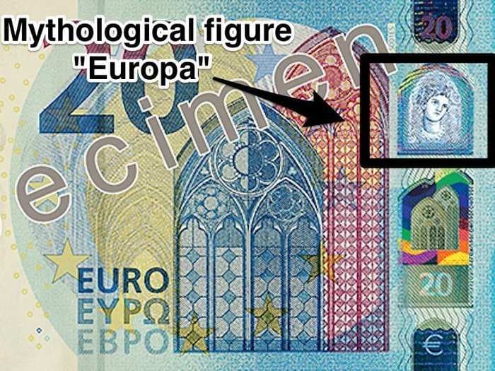 The new euro banknotes feature a disturbing Greek myth