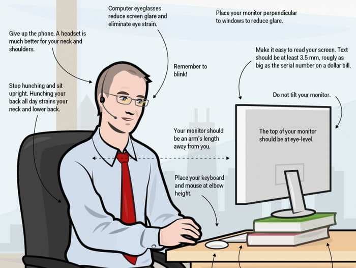 This is the perfect way to sit at your desk