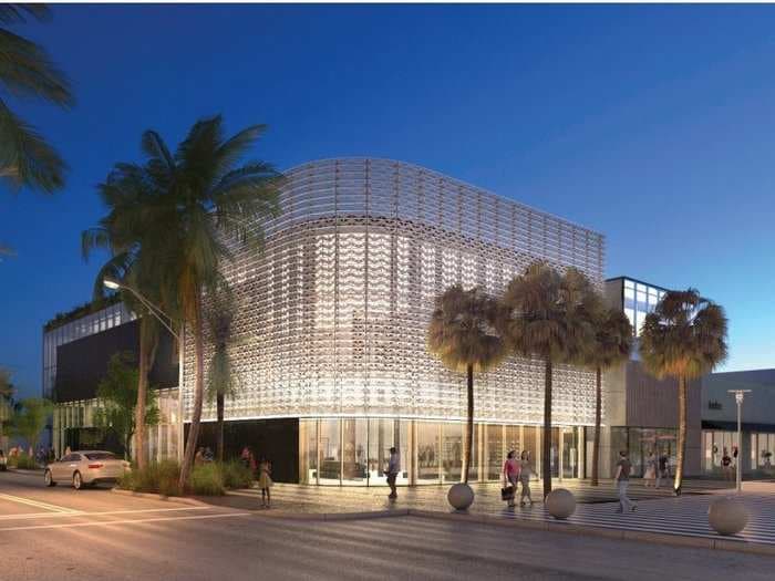 Nike is proposing a 31,500-square foot new store in Miami with a rooftop basketball court