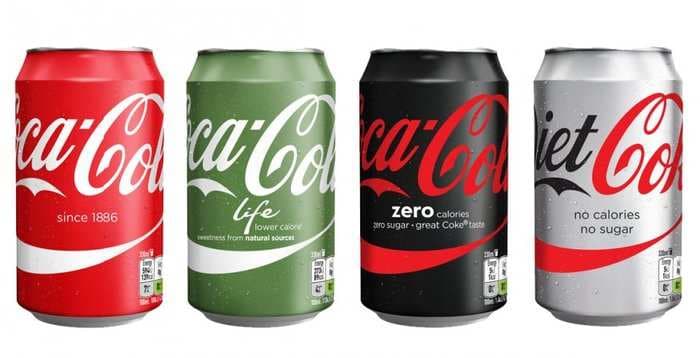 Coca-Cola is redesigning its European packaging so all of its flavors look the same