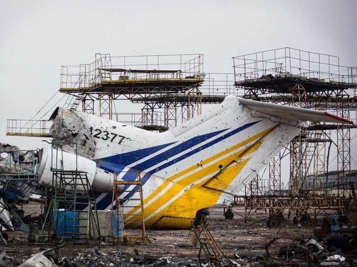 The complete destruction of Donetsk airport shows just how bad it's gotten in Ukraine