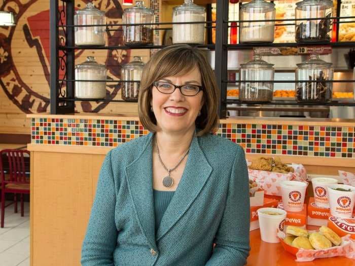 The CEO of Popeyes says becoming a 'servant leader' helped her turn around the struggling restaurant chain